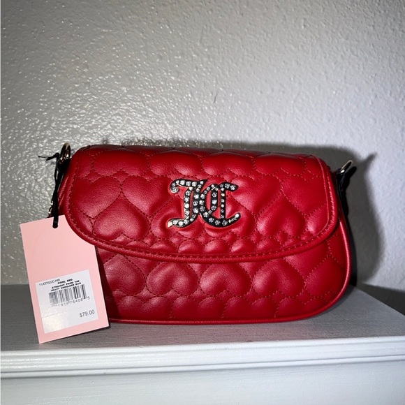 Juicy Couture Red Quilted Shoulder Bag - Picture 2 of 5